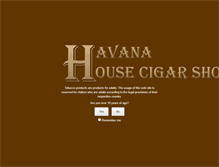 Tablet Screenshot of havanahousecigarshop.com